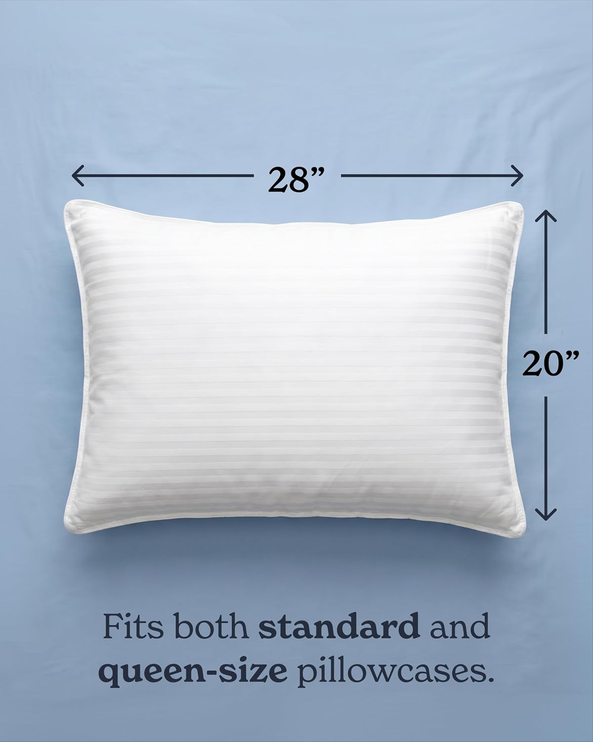 Beckham Hotel Collection Bed Pillows Standard\/Queen Size Set of 2 | Original Soft Down Alternative Pillow for Sleeping, Soft Support for Back, Stomach or Side Sleepers