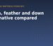 Down, feather and down alternative compared - a guide from Craig's Beds Mattress Store NYC