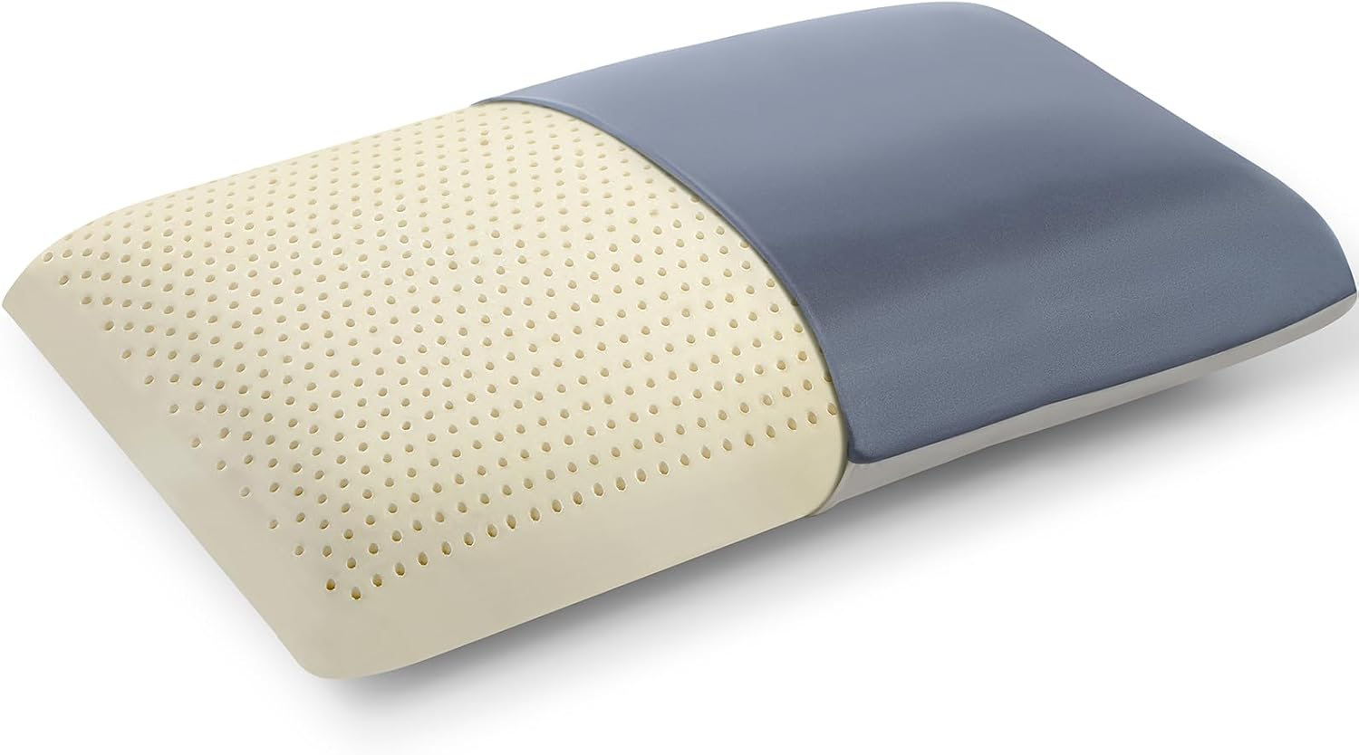 Firm Latex Pillow, Slim Design, Instant Cooling Ice Silk Pillowcase