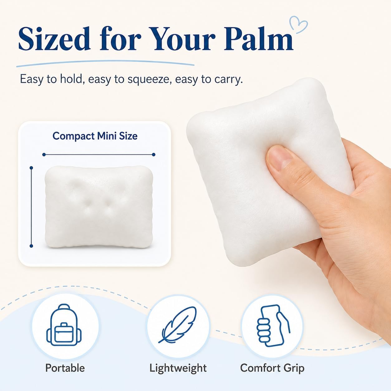 Pillow Squishy, Soft Pillow Slow Rising Stress Ball, Frozen Cat Textured Pillow Taba Squishy Toy for Adult (C