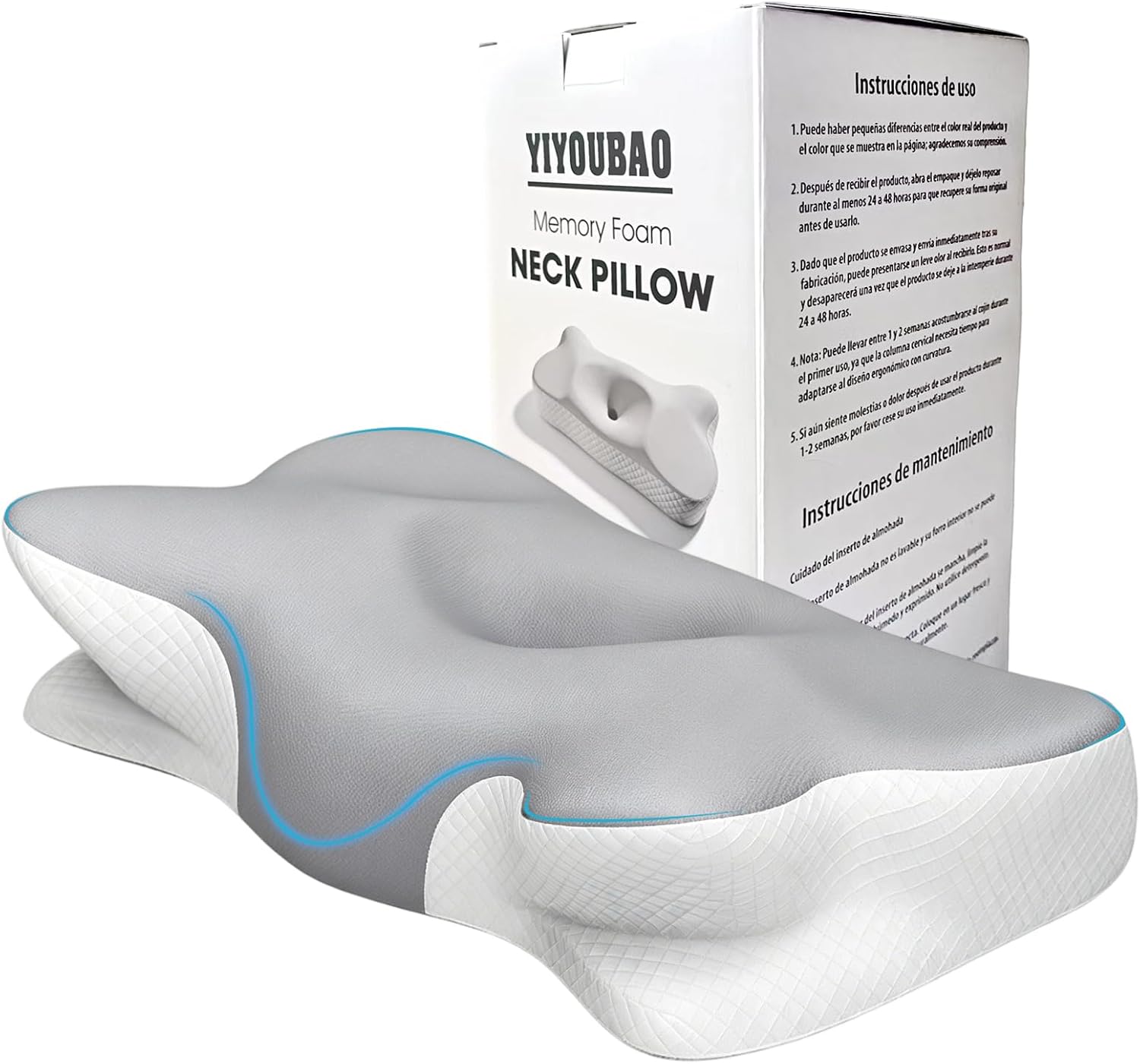 Roll Up Memory Foam Memory Foam Pillow Non-Slipping Neck Pillow Butterfly Neck Spine Pillow